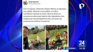 Kenji Fujimori visita la tumba de su padre: "La vida pasa muy rápido"