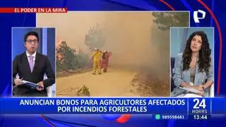 Gobierno anuncia bono de S/1000 para productores afectados por incendios forestales