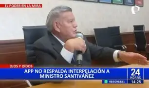 César Acuña rechaza posible censura del ministro del Interior: "No conviene"