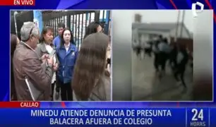 Callao: desplegarán mayores policiales en colegio donde se habría registrado una presunta balacera