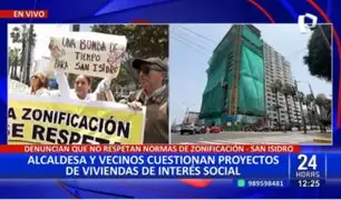 Alcaldesa y vecinos de San Isidro cuestionan proyectos de viviendas de interés social