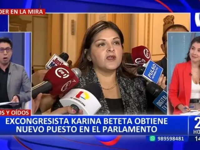 Excongresista Karina Beteta es designada como nueva jefa del Fondo Editorial del Parlamento