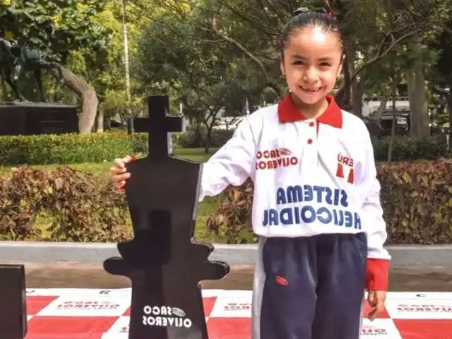 !Orgullo peruano! Niña de 6 años se corona tricampeona nacional de ajedrez