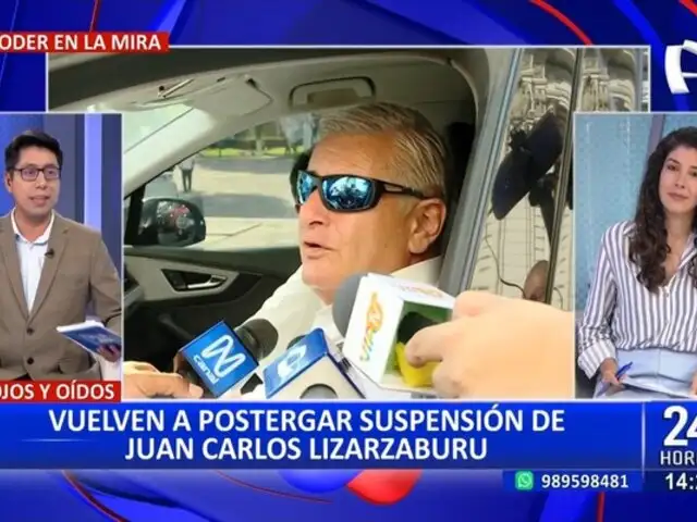 Congreso: vuelven a postergar suspensión de Juan Carlos Lizarzaburu