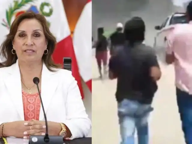 Rechazo a Dina Boluarte en Piura: Lanzan piedras y palos a comitiva que trasladó a la presidenta