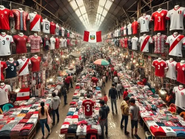 Camisetas de la selección peruana desde 8 soles en Gamarra para el Perú vs. Colombia