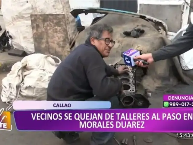 ¡Mecánicos se apoderan de la pista!: Vecinos de Morales Duárez cansados de talleres al paso