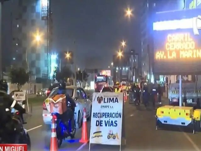 ¡Atención conductores! Emape programa cierre de avenida La Marina desde HOY