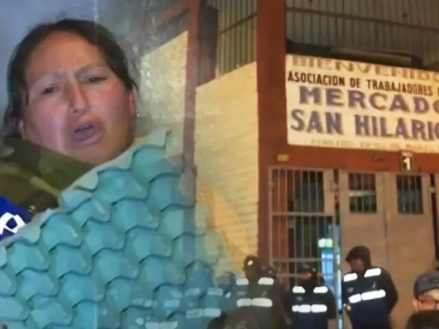 Desalojo de ambulantes en calles aledañas al mercado San Hilarión deja varios heridos