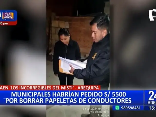 Arequipa: trabajadores municipales habrían pedido más de 5 mil soles por borrar papeletas de conductores