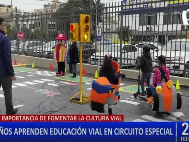 Lince: niños aprenden más acerca de educación vial en el touring