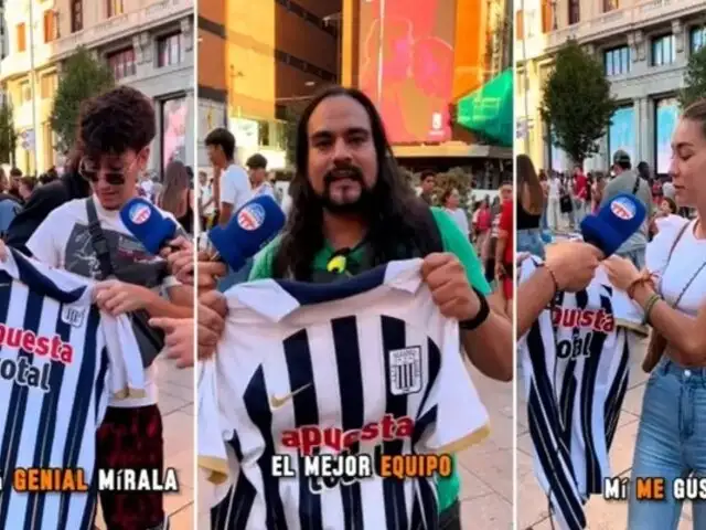 "El mejor equipo de todo el Perú": Españoles se enamoran de la camiseta de Alianza Lima