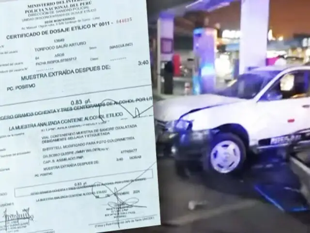 Confirman que conductor que se estrelló contra un grifo en San Luis manejaba en estado etílico