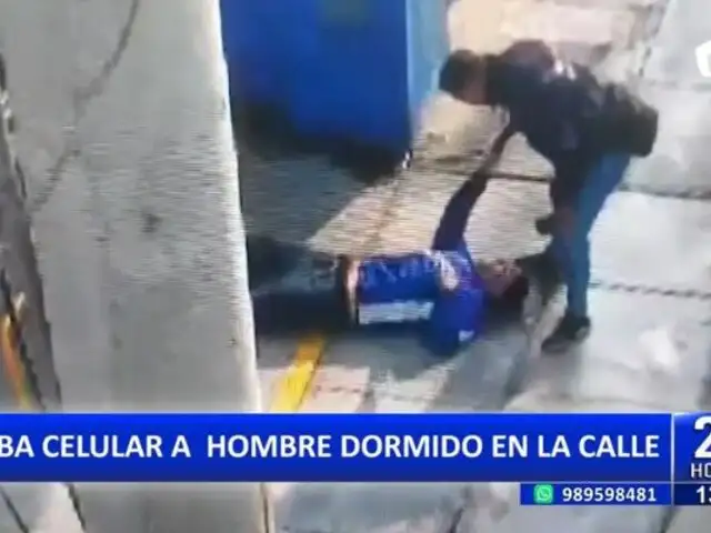 Miraflores: Ladrón roba celular de hombre que estaba dormido en la calle