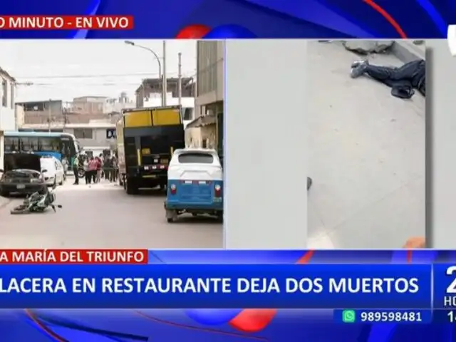 Crimen en VMT: Al menos dos muertos tras balacera en restaurante