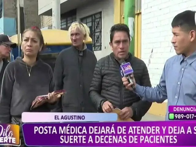 El Agustino: vecinos de asentamiento humano preocupados por reubicación de posta médica