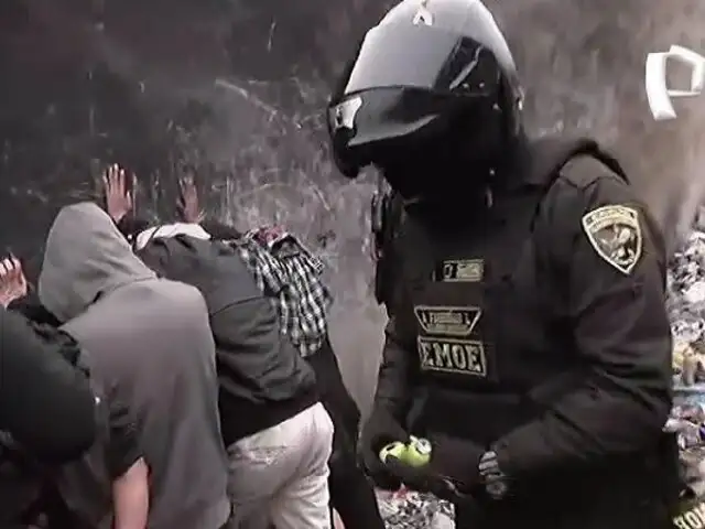 Comas: intervienen a personas de mal vivir en zona llena de basura y cercana a colegio