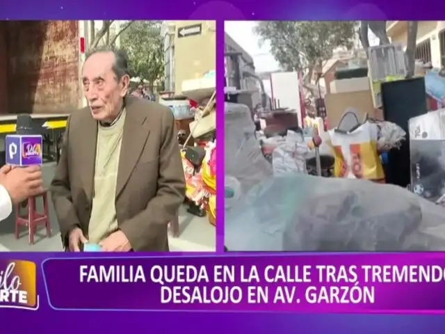 Jesús María: adulto mayor junto a su familia se quedan en la calle tras desalojo