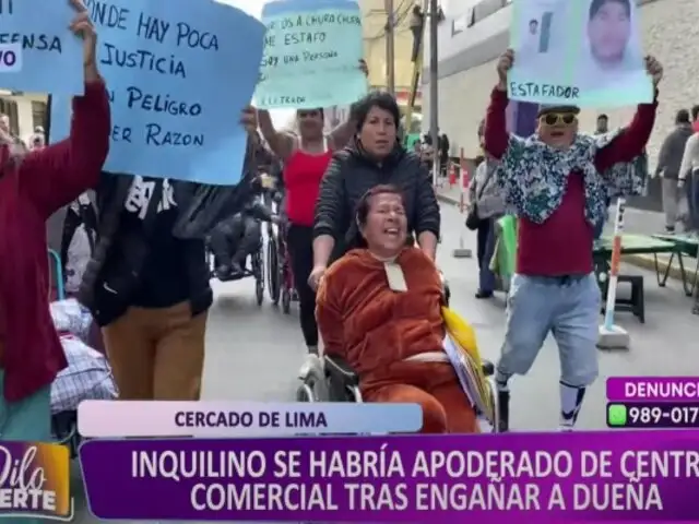 Cercado de Lima: mujer con discapacidad denuncia que inquilino se habría apoderado de su galería