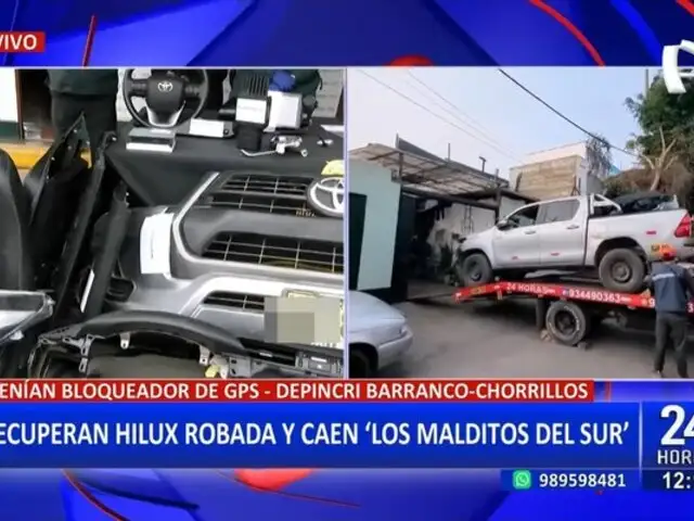 Chorillos: Desarticulan banda criminal "Los Malditos del Sur" dedicada al robo de automóviles