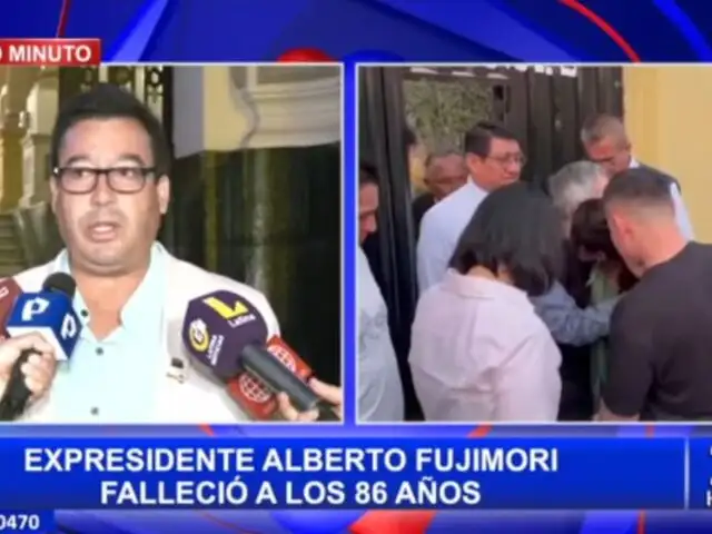 Edwin Martínez tras la muerte de Alberto Fujimori: "Ha sido presidente y merece todos los honores"