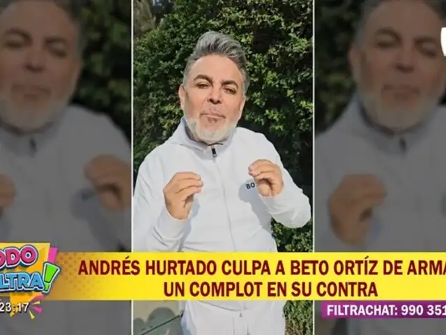 Andrés Hurtado reaparece en su redes sociales y denuncia complot en su contra