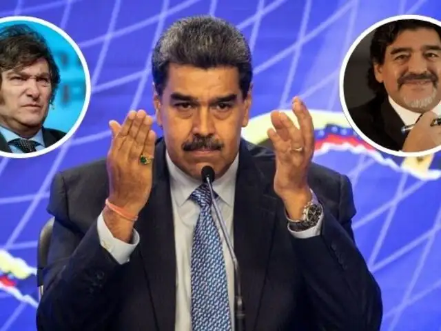 Nicolás Maduro le pide al espíritu de Maradona que asuste a Javier Milei: “Jálale las patas”