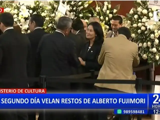 Alberto Fujimori: Por segundo día velan restos de expresidente en el Ministerio de Cultura