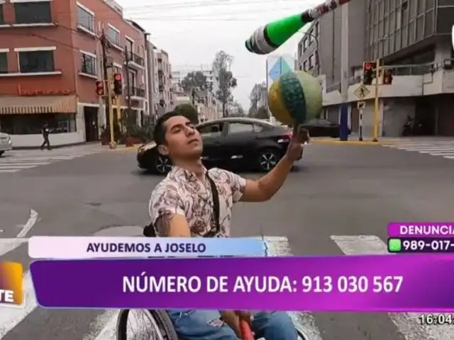 Historia que inspira: Joven en silla de ruedas deslumbra con malabares en avenida Arenales