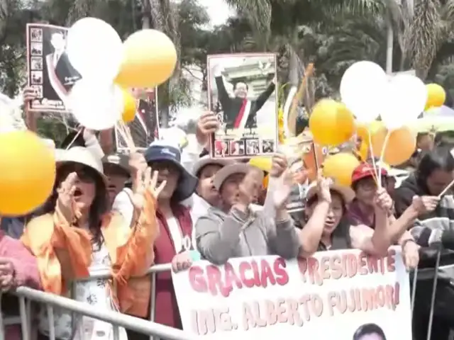 Simpatizantes se despiden de expresidente Alberto Fujimori