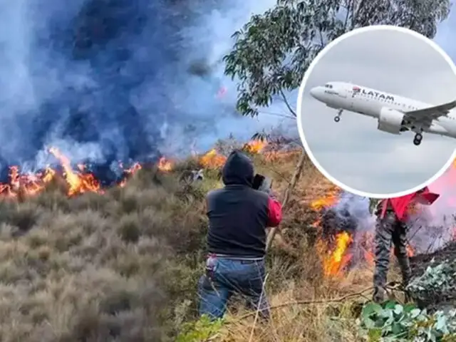 Incendios forestales: avión no pudo aterrizar en aeropuerto de Áncash por intensa humareda