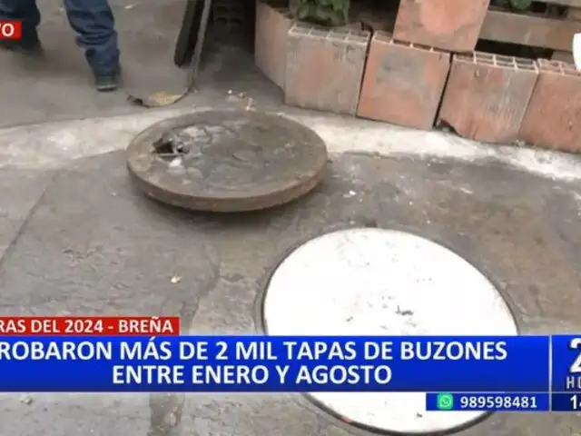 Más de 2 mil tapas de buzones han sido robadas entre enero y agosto