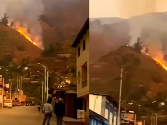 Incendios forestales: fuego está a solo 300 metros de alcanzar centro poblado Llancay en Huaral