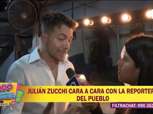 Polémica tras show de Julián Zucchi: Reportera de TSF tuvo obstáculos para conversar con actor