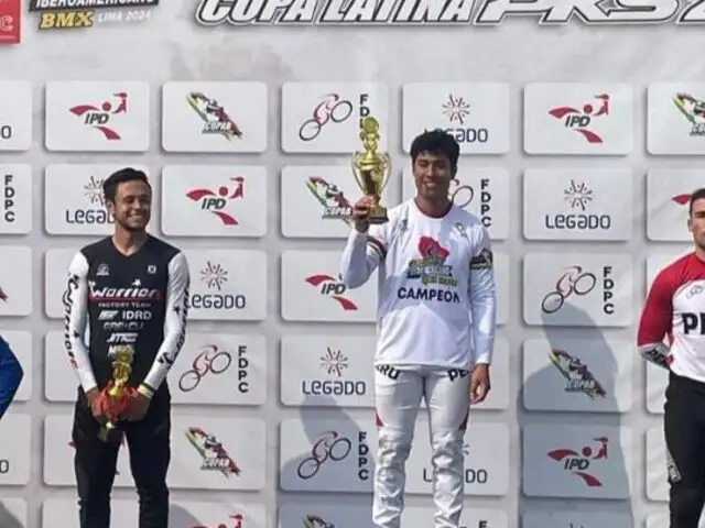 Peruano José Francisco Mamani es Campeón Sudamericano de ciclismo BMX Racing