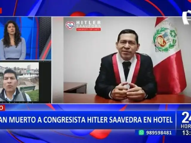 Hitler Saavedra: Congresista presentó dolores estomacales la noche antes de su fallecimiento