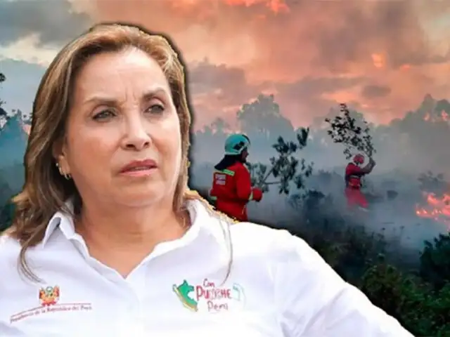 Boluarte sobre críticas a gestión de incendios forestales: Sus mentiras ya no calan en la población