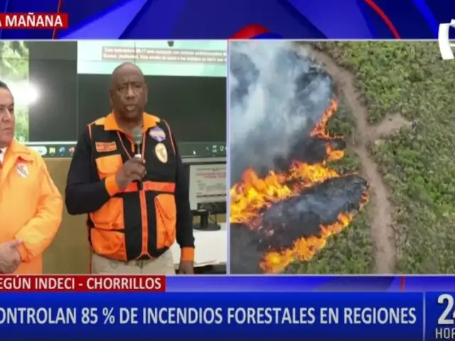 Indeci revela que más del 85% de los incendios forestales han sido controlados