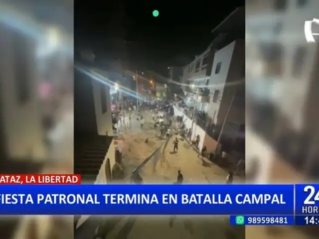 Fiesta patronal en Pataz se convierte en batalla campal