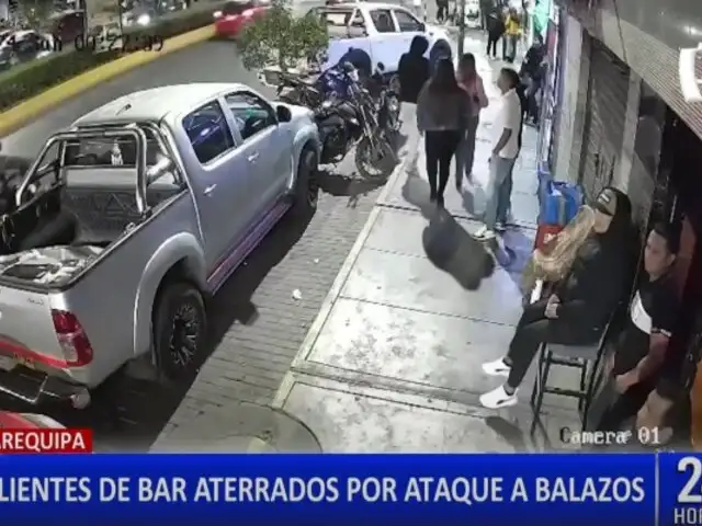 Inseguridad de nunca terminar: sujetos disparan contra un bar en Arequipa