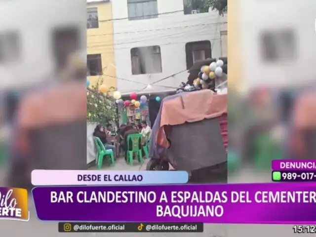 Callao: bar clandestino a espaldas del cementerio Baquíjano causa molestia a los vecinos