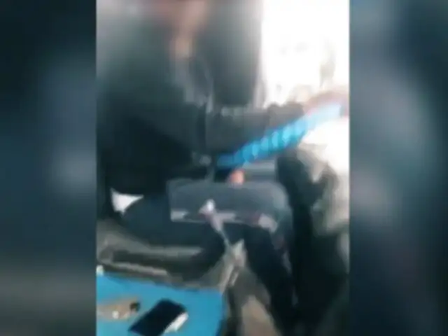 SMP: extorsionador amenazan a conductores por cobro de cupos y se graba en video