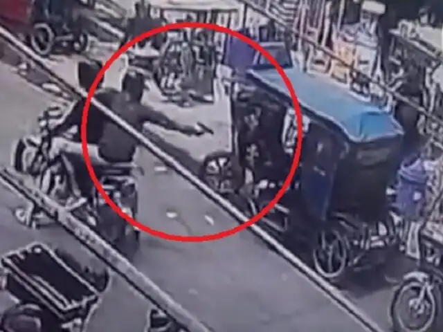 Impactantes imágenes: revelan nuevos videos de asesinato a mototaxista en La Victoria