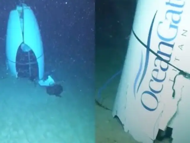 Tragedia del sumergible Titán de OceanGate: revelan video de sus restos luego de la implosión