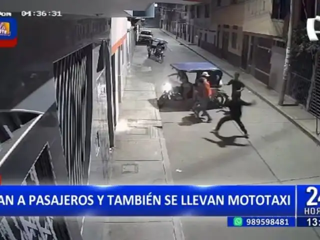 Jaén: Delincuentes se llevan mototaxi y asaltan a pasajeros