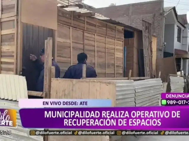 Vecinos de Ate se apoderan de la vía pública, pero Municipalidad realiza operativo