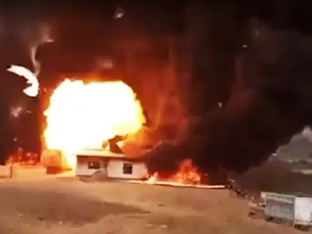 Balones de gas y combustible explotan en local clandestino de Piura