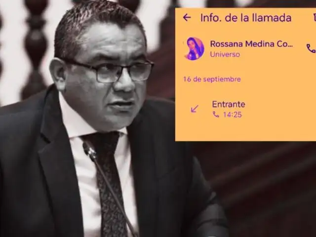 Ministro Santiváñez: Panorama confirma llamada de Rossana Medina al presidente de la Comisión de Fiscalización