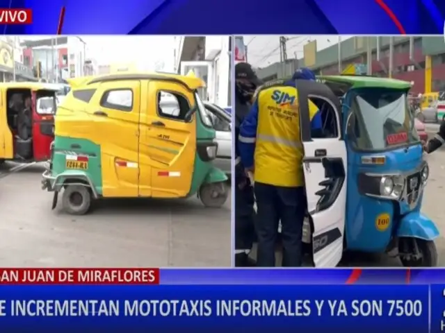 ¡Atención!  SJM: más de 4 mil mototaxis pertenecen a 71 empresas formales