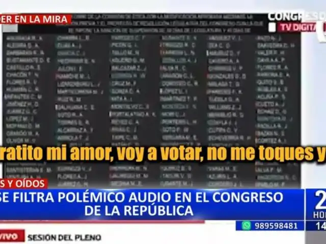 "Un ratito mi amor, voy a votar": Se filtra polémico audio durante suspensión de Katy Ugarte